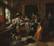 Jan Steen The Family Concert (1666) by Jan Steen France oil painting artist